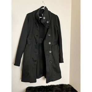 Patagonia Women's Better Sweater Long City Jacket Coat Fleece Black Size S